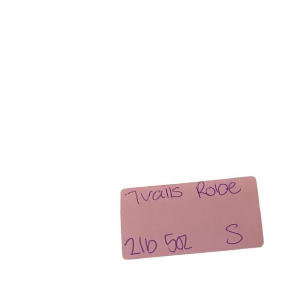 7 Veils Womens Ultra Soft Plush Bathrobe Sleepwear white cream US Small - Picture 6 of 8